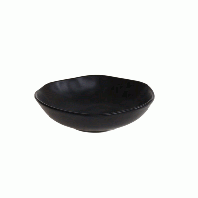 Μαύρο ανάγλυφο μπωλ Φ20.5cm Stoneware σειρά AFRICA Ιταλικής κατασκευής TABLE TALES