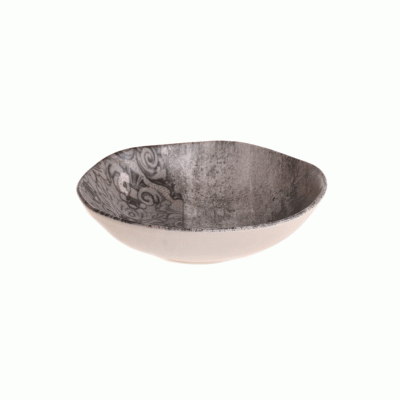 Βαθύ πιάτο Stoneware χρώμα γκρι Φ 20.5cm σειρά TUNISIA Ιταλικής κατασκευής TABLE TALES