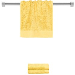 Κίτρινη πετσέτα χεριών πενιέ 30x50cm 600gr/m² σειρά Premium της Fennel