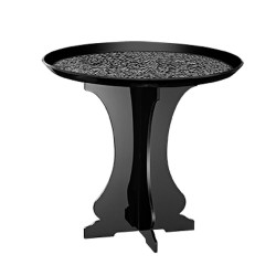 Μοντέρνο Cake Stand Plexiglass διαστάσεων Φ25x22εκ. High Gloss μαύρο GARIBALDI Μοντέρνο Cake Stand Plexiglass διαστάσεων Φ25x22εκ. High Gloss μαύρο GARIBALDI