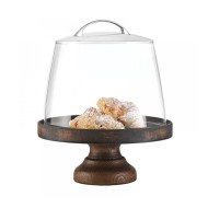 Cake Stand από ξύλο σημύδας με διάμετρο Φ35cm 8cm ύψος σε χρώμα wenge χωρίς καπάκι Cake Stand από ξύλο σημύδας με διάμετρο Φ35cm 8cm ύψος σε χρώμα wenge χωρίς καπάκι