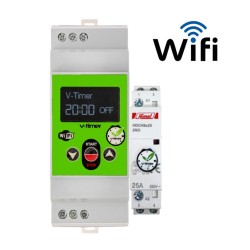 Αυτόματος χρονοδιακόπτης θερμοσίφωνα WI-FI V-TIMER-RELAY V3 για σύνδεση μέσω ρούτερ ψηφιακός με ρελέ