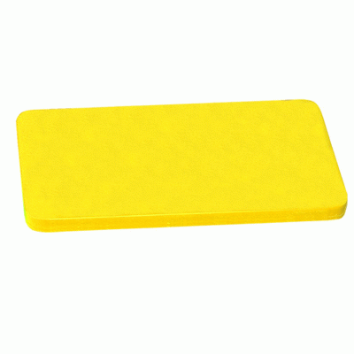 Πλάκα κοπής σε κίτρινο χρώμα από πολυαιθυλένιο για ωμό κοτόπουλο 50x30x1.2cm
