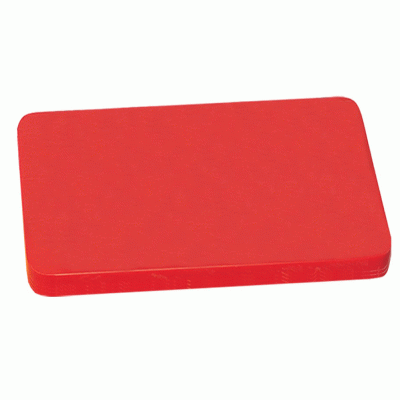 Πλάκα κοπής σε κόκκινο χρώμα από πολυαιθυλένιο για ωμό κρέας 60x40x2cm