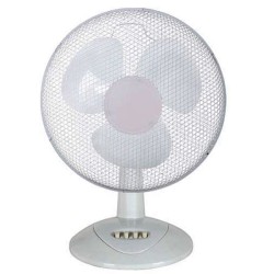 Ανεμιστήρας επιτραπέζιος λευκός Φ40 55W 230V με 3 ταχύτητες και προσαρμοσμένη γωνία