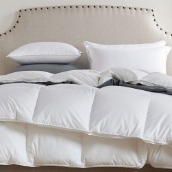 Παπλωματοθήκη μονή 160x240cm ελληνικής ραφής με σύνθεση 52%βαμβάκι-48%πολυέστερ σε λευκό χρώμα