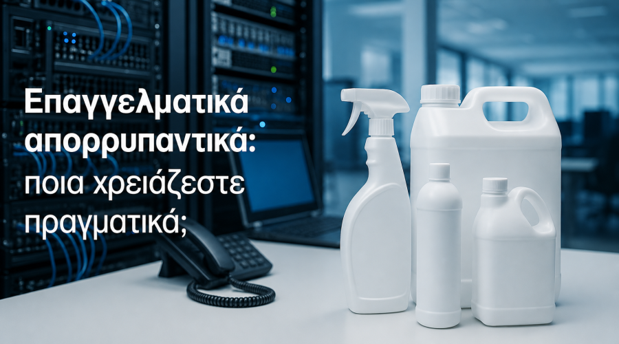 Επαγγελματικά απορρυπαντικά: ποια χρειάζεστε πραγματικά;
