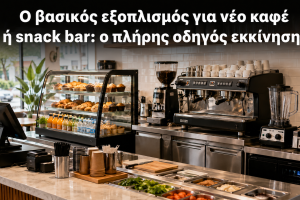 Ο βασικός εξοπλισμός για νέο καφέ ή snack bar: ο πλήρης οδηγός εκκίνησης
