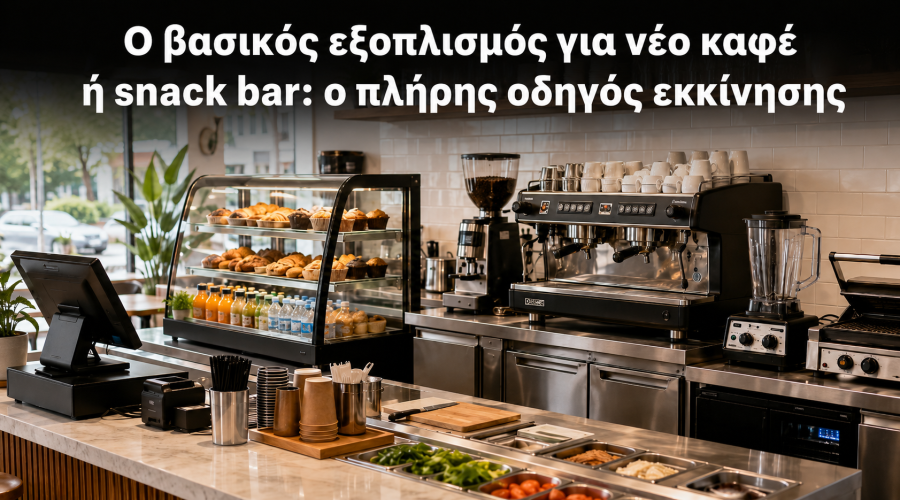 Ο βασικός εξοπλισμός για νέο καφέ ή snack bar: ο πλήρης οδηγός εκκίνησης
