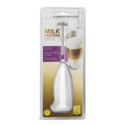 Μίξερ χειρός παραγωγής αφρόγαλου ESPERANZA EKF001W λευκό με ανοξείδωτο ελατήριο Μίξερ χειρός παραγωγής αφρόγαλου ESPERANZA EKF001W λευκό με ανοξείδωτο ελατήριο