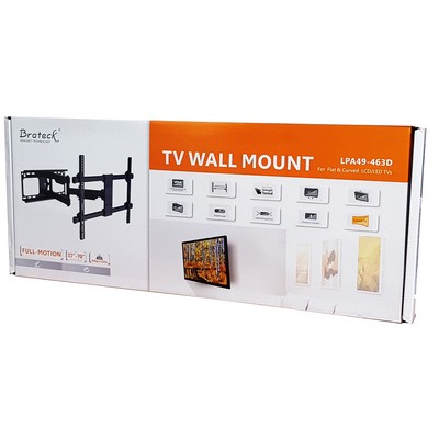 Βάση TV τοίχου BRATECK βαρέως τύπου για LED, LCD Curved 37" - 70" 60kg
