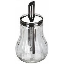 Ζαχαριέρα σερβιρίσματος γυάλινη DINOX