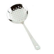 Κουτάλα στρόγγυλη με τρύπες σε ασημί χρώμα από ανοξείδωτο ατσάλι