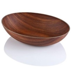 Μπωλ οβάλ σε καφέ χρώμα διαστάσεων 21,5Χ30cm