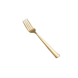 Πιρούνι φαγητού πάχους 2,5mm και μήκους 19,7mm σε συσκευασία 12 τεμαχίων σειρά PORTO GOLD DINOX