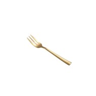 Πιρούνι γλυκού πάχους 2mm και μήκους 145mm σε συσκευασία 12 τεμαχίων σειρά PORTO GOLD DINOX