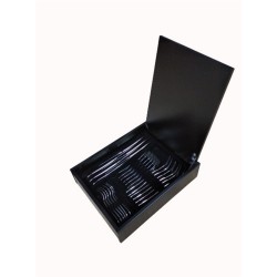 Dinox Faro Σετ Μαχαιροπίρουνα Ασημί Ανοξείδωτα 24τμχ με Βαλίτσα