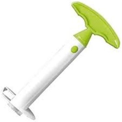 Κόφτης ανανά πλαστικός σε χρώμα λευκό με πράσινο διαστάσεων 8,5x25cm