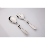 Σετ σαλάτας στριφτό ROMA σε ασημί χρώμα Σετ σαλάτας στριφτό ROMA σε ασημί χρώμα