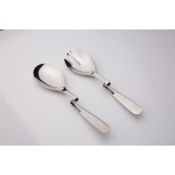 Σετ σαλάτας στριφτό ROMA σε ασημί χρώμα