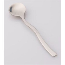 Κουτάλι espresso ασημί LYON με κυματιστή λαβή