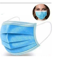 Μάσκα προστασίας μιας χρήσης σε μπλε χρώμα 95x180mm non-woven συσκευασία 2 τεμαχίων