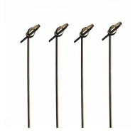 Οδοντογλυφίδα διακοσμητική Bamboo μήκους 15cm μαύρο χρώμα σε συσκευασία 100 τεμαχίων LEONE