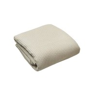 Πικέ κουβέρτα διπλή 240x260cm 320gsm σε μπέζ χρώμα με σχέδιο βάφλας Ελληνικής ραφής Πικέ κουβέρτα διπλή 240x260cm 320gsm σε μπέζ χρώμα με σχέδιο βάφλας Ελληνικής ραφής