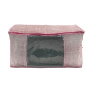 Θήκη αποθήκευσης Ciel non woven υφασμάτινη με διπλό φερμουάρ διαστάσεων 60x45x30cm σε ροζ χρώμα Θήκη αποθήκευσης Ciel non woven υφασμάτινη με διπλό φερμουάρ διαστάσεων 60x45x30cm σε ροζ χρώμα