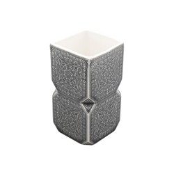 Ποτηράκι μπάνιου FENG SHUI σε πήλινο χρώματος γκρι