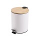 Χαρτοδοχείο μπάνιου με κλείσιμο Soft close χωρητικότητας 5lt σε λευκό χρώμα της σειράς BAMBOO ESSENTIALS Estia