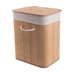 Καλάθι απλύτων 60lt BAMBOO ESSENTIALS με εσωτερικό αποσπώμενο ύφασμα διαστάσεων 40x50x30cm Estia