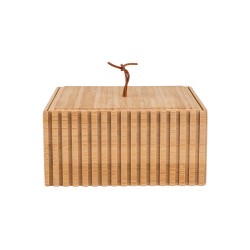 Κουτί αποθήκευσης και οργάνωσης μπάνιου Bamboo Essentials διαστάσεων 15x15x7cm Κουτί αποθήκευσης και οργάνωσης μπάνιου Bamboo Essentials διαστάσεων 15x15x7cm