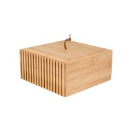 Κουτί αποθήκευσης και οργάνωσης μπάνιου Bamboo Essentials διαστάσεων 15x15x7cm Κουτί αποθήκευσης και οργάνωσης μπάνιου Bamboo Essentials διαστάσεων 15x15x7cm