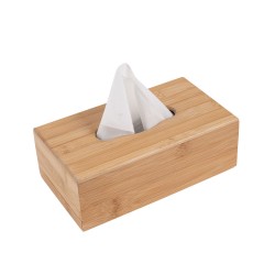 Θήκη για χαρτομάντηλα BAMBOO ESSENTIALS διαστάσεων 24x14x8.5cm Estia