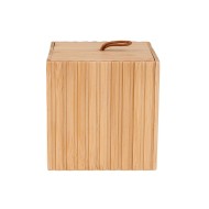 Κουτί αποθήκευσης και οργάνωσης μπάνιου Bamboo Essentials διαστάσεων 9x9x8cm Κουτί αποθήκευσης και οργάνωσης μπάνιου Bamboo Essentials διαστάσεων 9x9x8cm