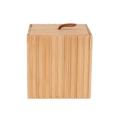 Κουτί αποθήκευσης και οργάνωσης μπάνιου Bamboo Essentials διαστάσεων 9x9x8cm Κουτί αποθήκευσης και οργάνωσης μπάνιου Bamboo Essentials διαστάσεων 9x9x8cm
