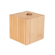 Κουτί αποθήκευσης και οργάνωσης μπάνιου Bamboo Essentials διαστάσεων 9x9x8cm Κουτί αποθήκευσης και οργάνωσης μπάνιου Bamboo Essentials διαστάσεων 9x9x8cm