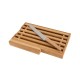 Επιφάνεια κοπής Bamboo Essentials με μαχαίρι ψωμιού διαστάσεων 35.5x22x3.5cm