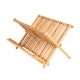 Πιατοθήκη Bamboo Essentials αναδιπλούμενη 2 επιπέδων διαστάσεων 42x27.5x38cm