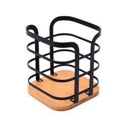 Θήκη για κουτάλες BAMBOO ESSENTIALS σε μαύρο χρώμα διαστάσεων 12x12x12.5cm Estia Θήκη για κουτάλες BAMBOO ESSENTIALS σε μαύρο χρώμα διαστάσεων 12x12x12.5cm Estia