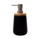 Αντλία σαπουνιού BAΜBOO πορσελάνης χωρητικότητας 360ml σε μαύρο χρώμα