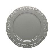 Πιάτο παρουσίασης Athénée πορσελάνινο ανάγλυφο 31cm σε χρώμα γκρι