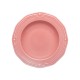 Πιάτο βαθύ Athénée πορσελάνινο ανάγλυφο διαμέτρου 23cm σε χρώμα ροζ