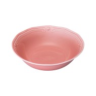 Σαλατιέρα Athénée πορσελάνινη ανάγλυφη 23cm σε ροζ χρώμα