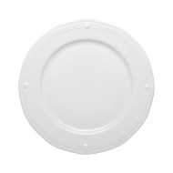 Πιάτο παρουσίασης Athénée πορσελάνινο ανάγλυφο 31cm σε λευκό χρώμα