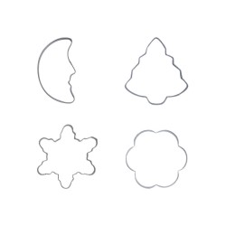 Καλούπια για κουλουράκια ανοξείδωτα 4 τεμάχια