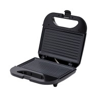 Τοστιέρα μαύρη Black & Inox με 2 θέσεις ισχύος 800w