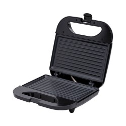 Τοστιέρα μαύρη Black & Inox με 2 θέσεις ισχύος 800w