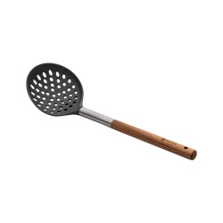 Κουτάλα τρυπητή Stone νάιλον μήκους 34cm με ξύλινη λαβή 